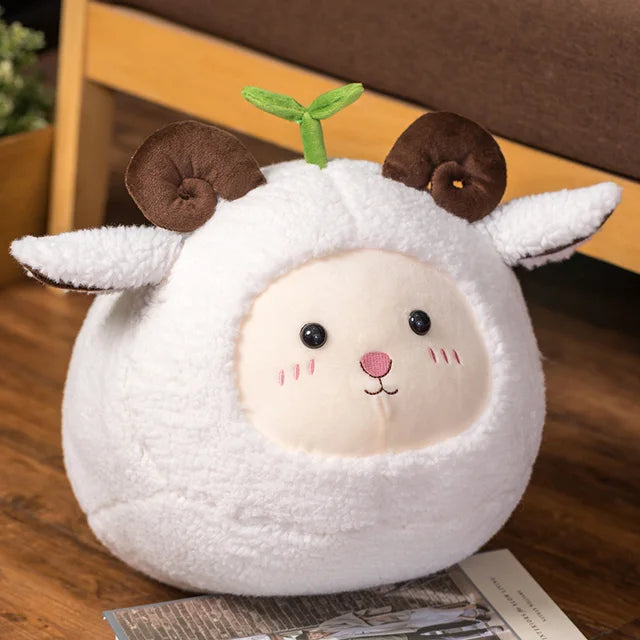 Plush Lamb Stuffed Animals White