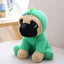 Pug Dog Stuffed Animal Dinosaur 20cm 8in