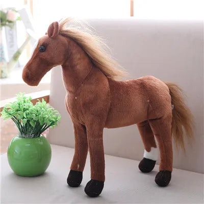 realistic horse stuffed animal 