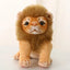 Realistic Lion Stuffed Animal 23cm 9in Sitting posture