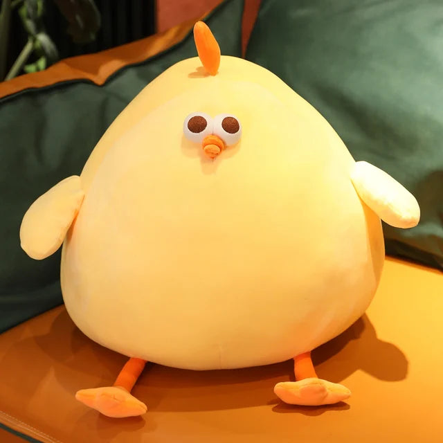 round chicken stuffed animal 