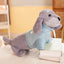 Sausage Dog Stuffed Animal 30cm 12in Gray Dressed