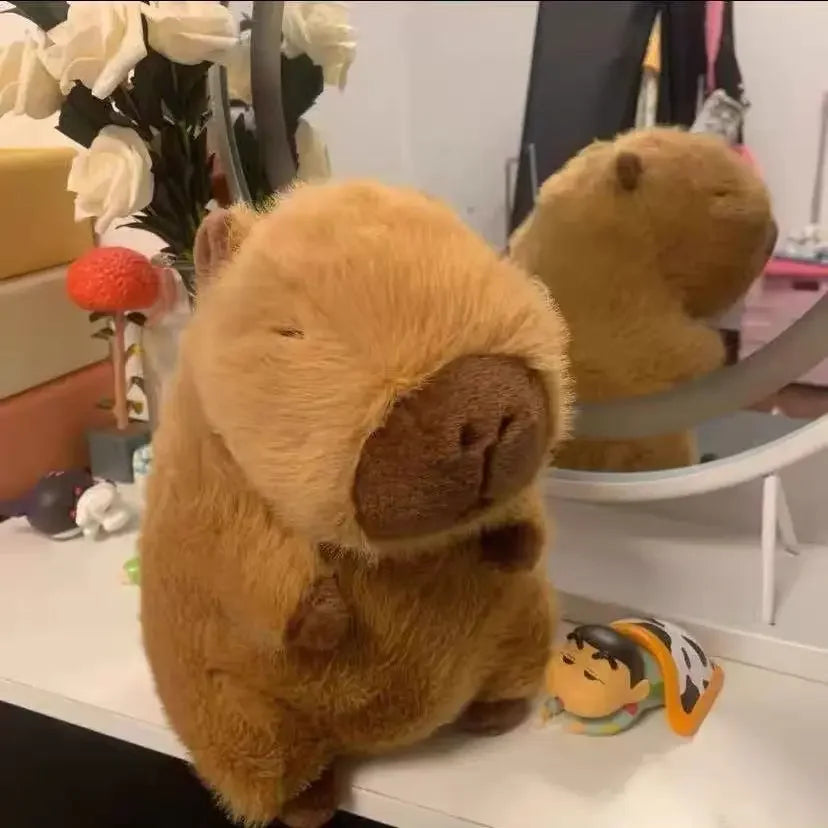 sleeping capybara stuffed animal 