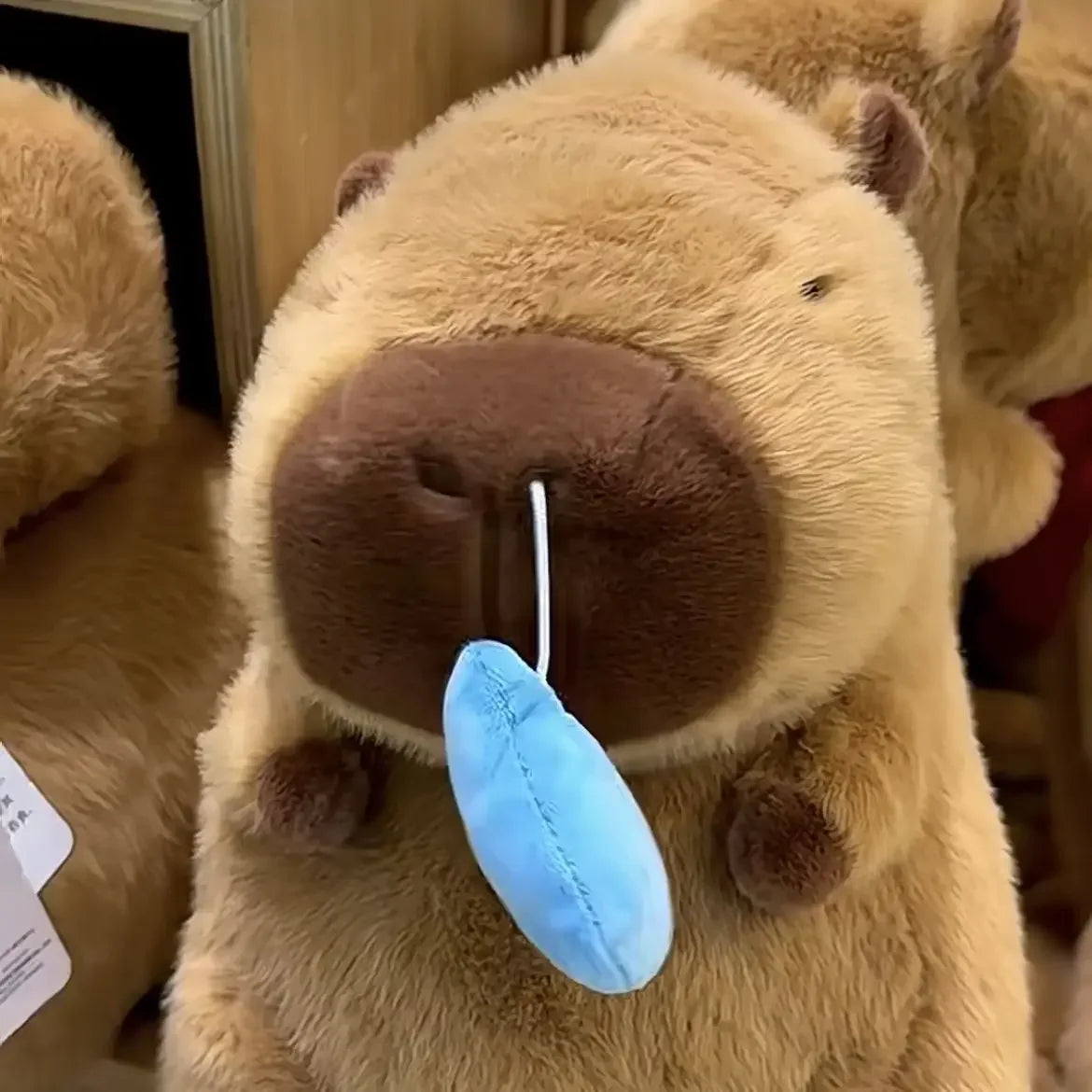 sleeping capybara stuffed animal 