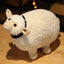 Vintage Lamb Stuffed Animal White