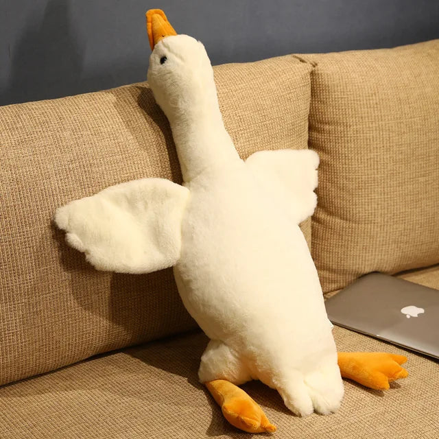 Weighted Goose Stuffed Animal 90cm 35in White