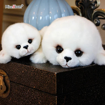 white seal stuffed animal 